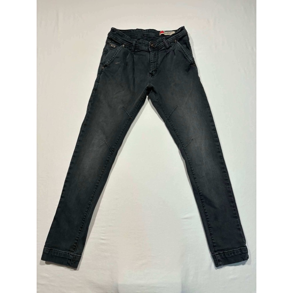 Levis Slim Fit Jeans Faded Black‎ Pleated Front Slant Pocket Pants 30x30